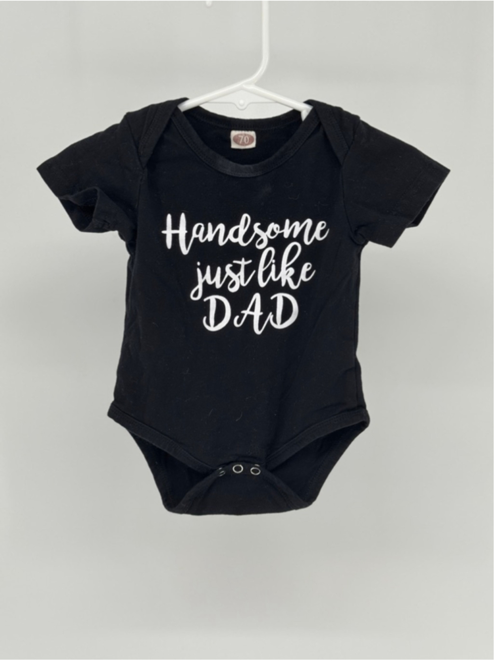 Black & White "Handsome just like DAD" Bodysuit 6-9 Months